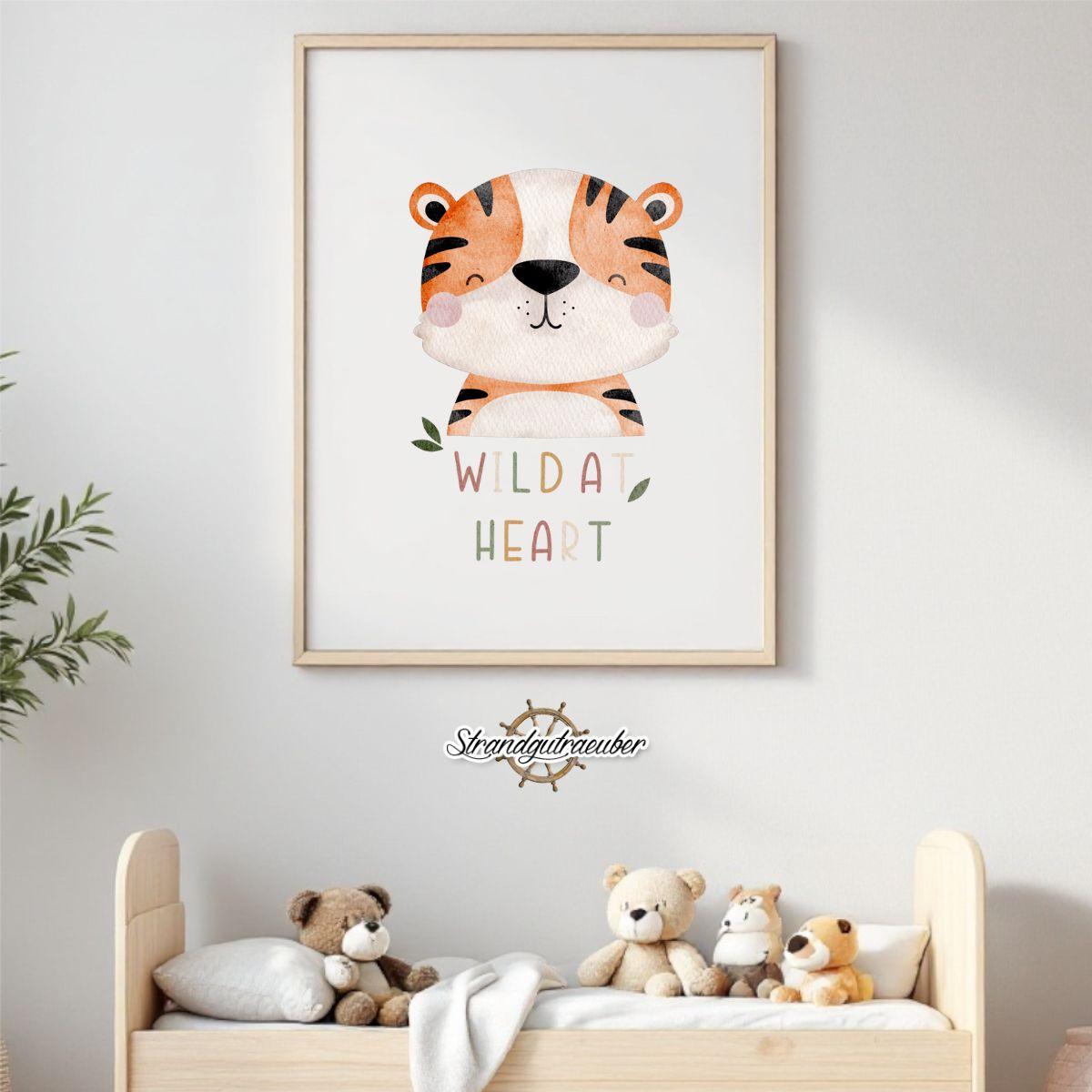 Buegelbild Tiger - Wild at Heart Buegelbild Tiger - Wild at Heart